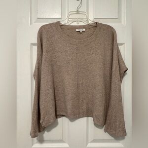 Madewell Tan Knit Lightweight Sweater Top Small